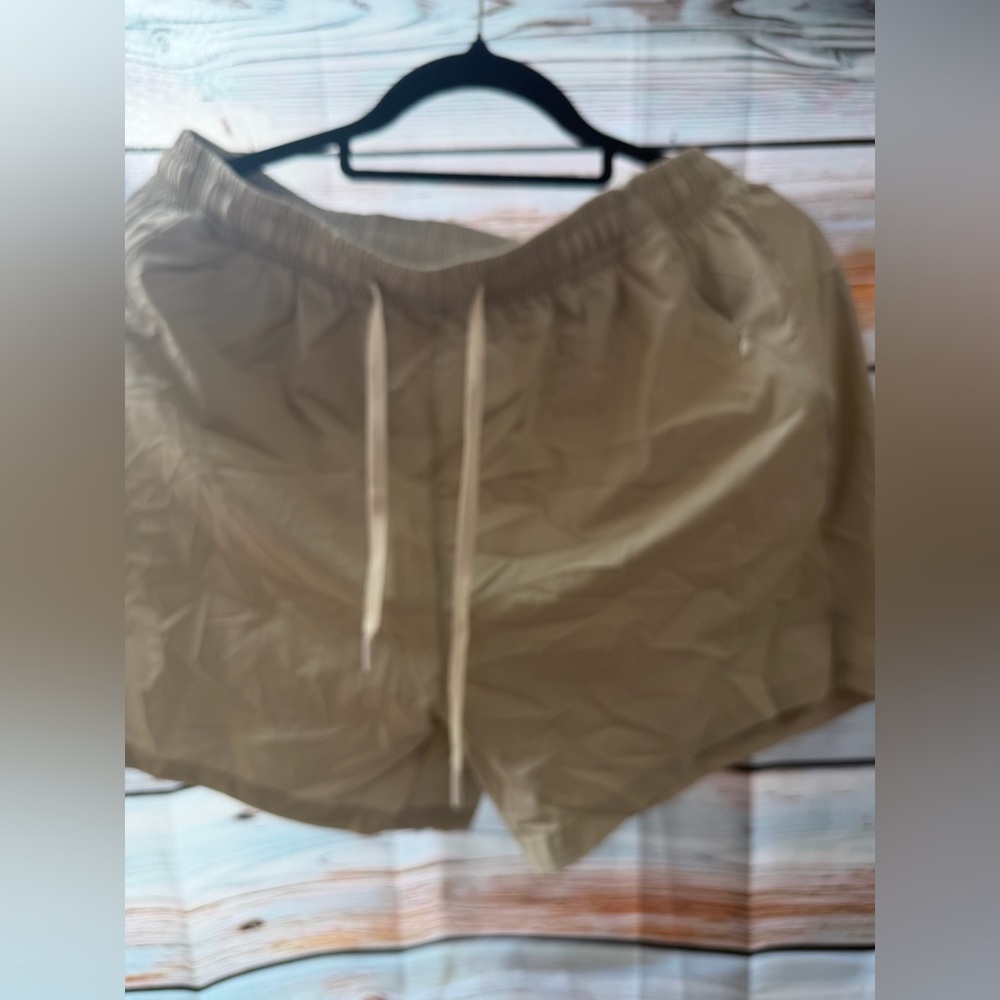 Women's Tan Drawstring Casual Shorts